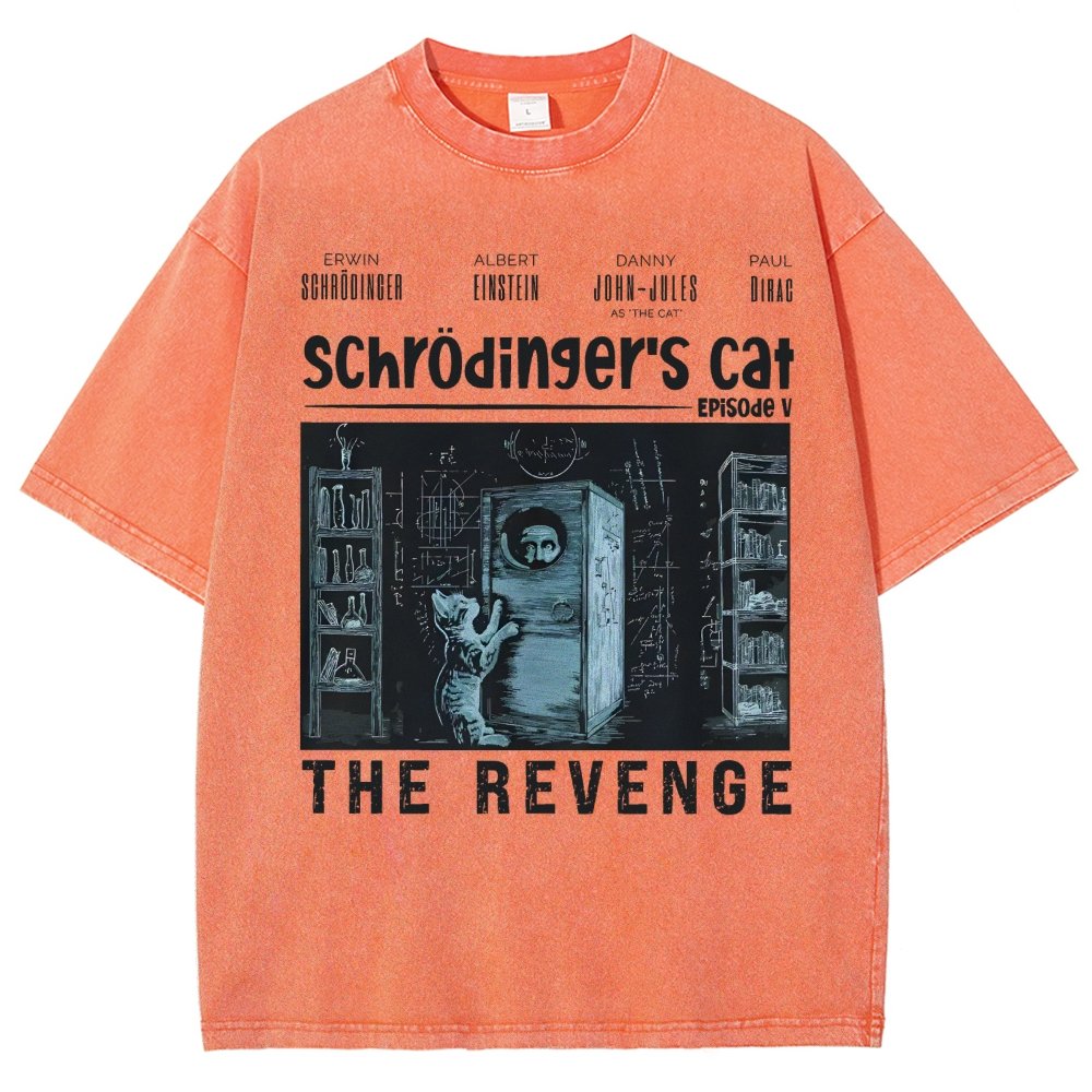 Schrödinger's Cat Revenge Vintage Distressed T-shirt