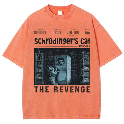 Schrödinger's Cat Revenge Vintage Distressed T-shirt