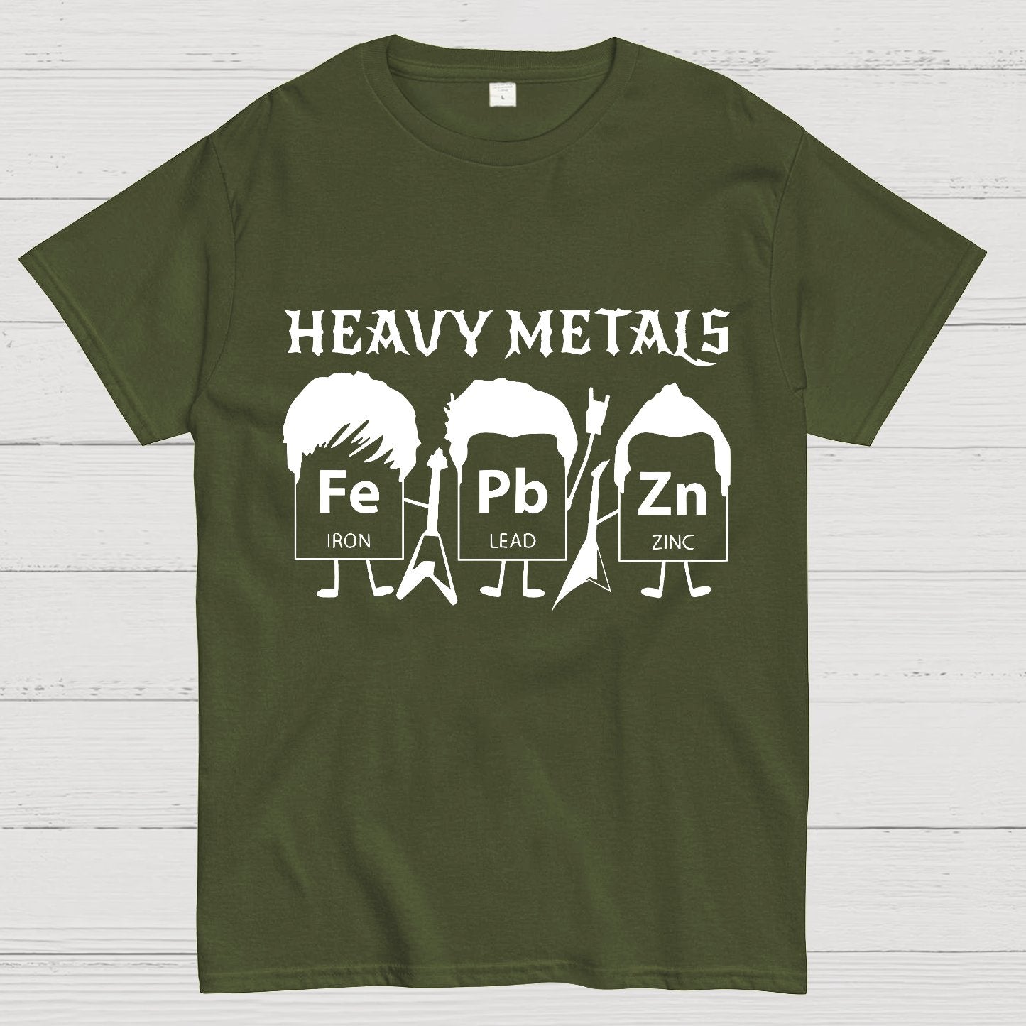 Saying Heavy Metals Rocks Chemistry Gift, Science Teacher Geek T-Shirt