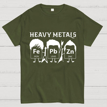 Saying Heavy Metals Rocks Chemistry Gift, Science Teacher Geek T-Shirt