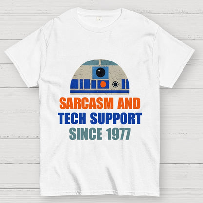 Providing Sarcasm and Tech Support Since 1977 Geek T-Shirt