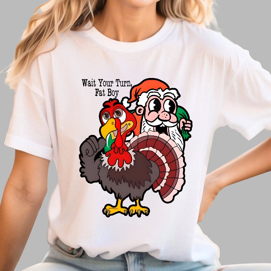 Wait Your Turn, Fat Boy Geek T-Shirt
