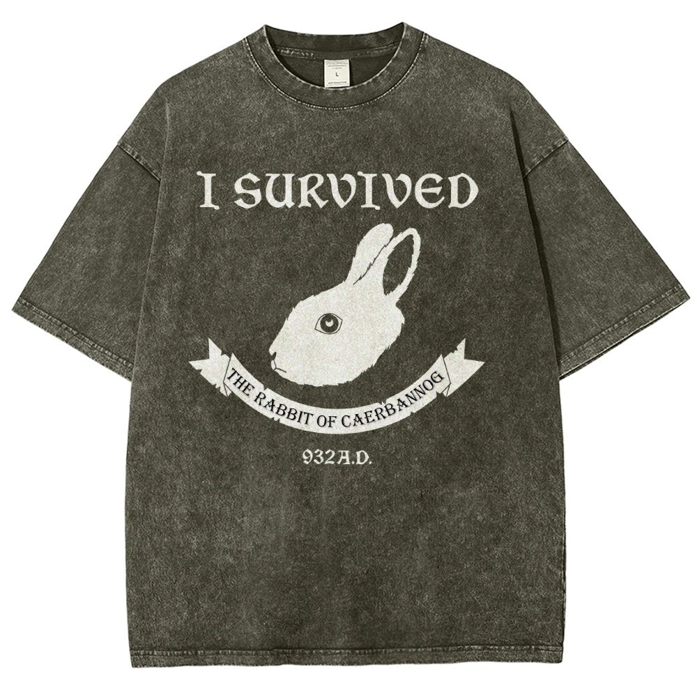 I Survived The Mysterious Rabbit 932A.D Vintage Distressed T-shirt