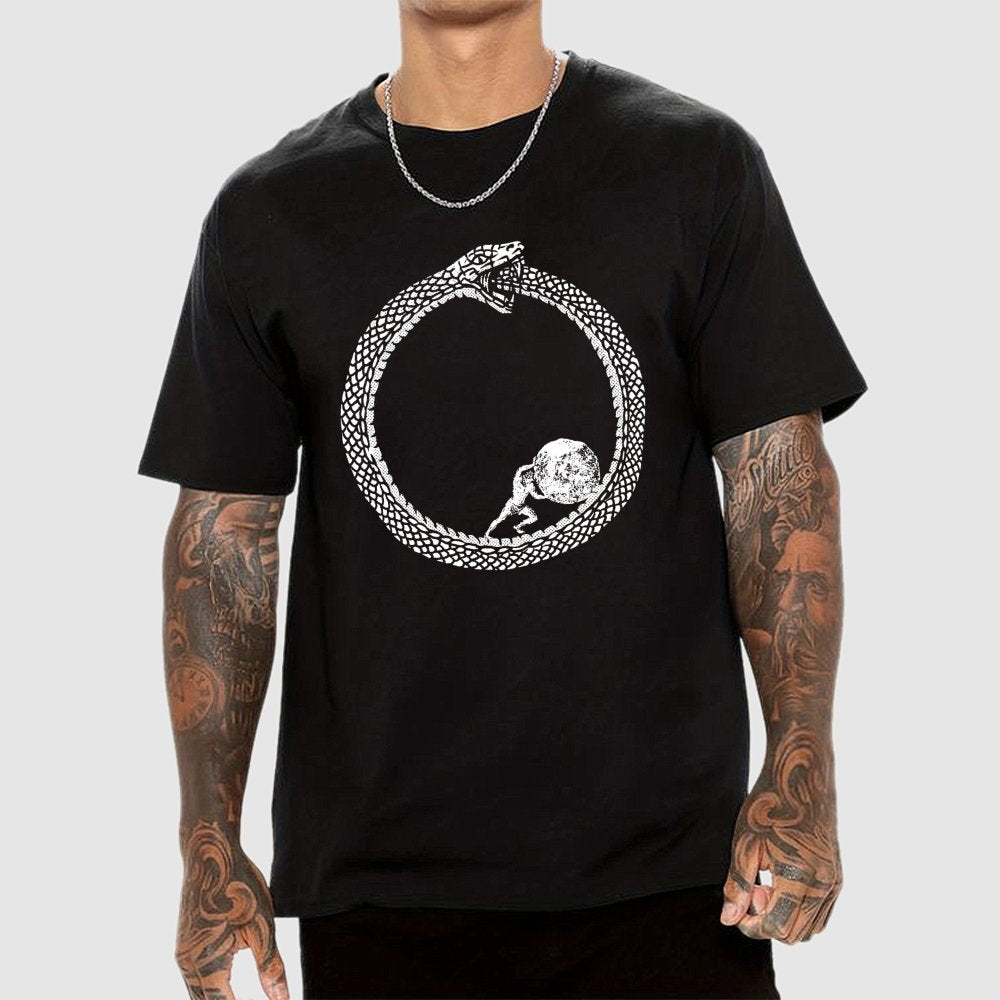 Sisyphus In Ouroboros Geek T-Shirt