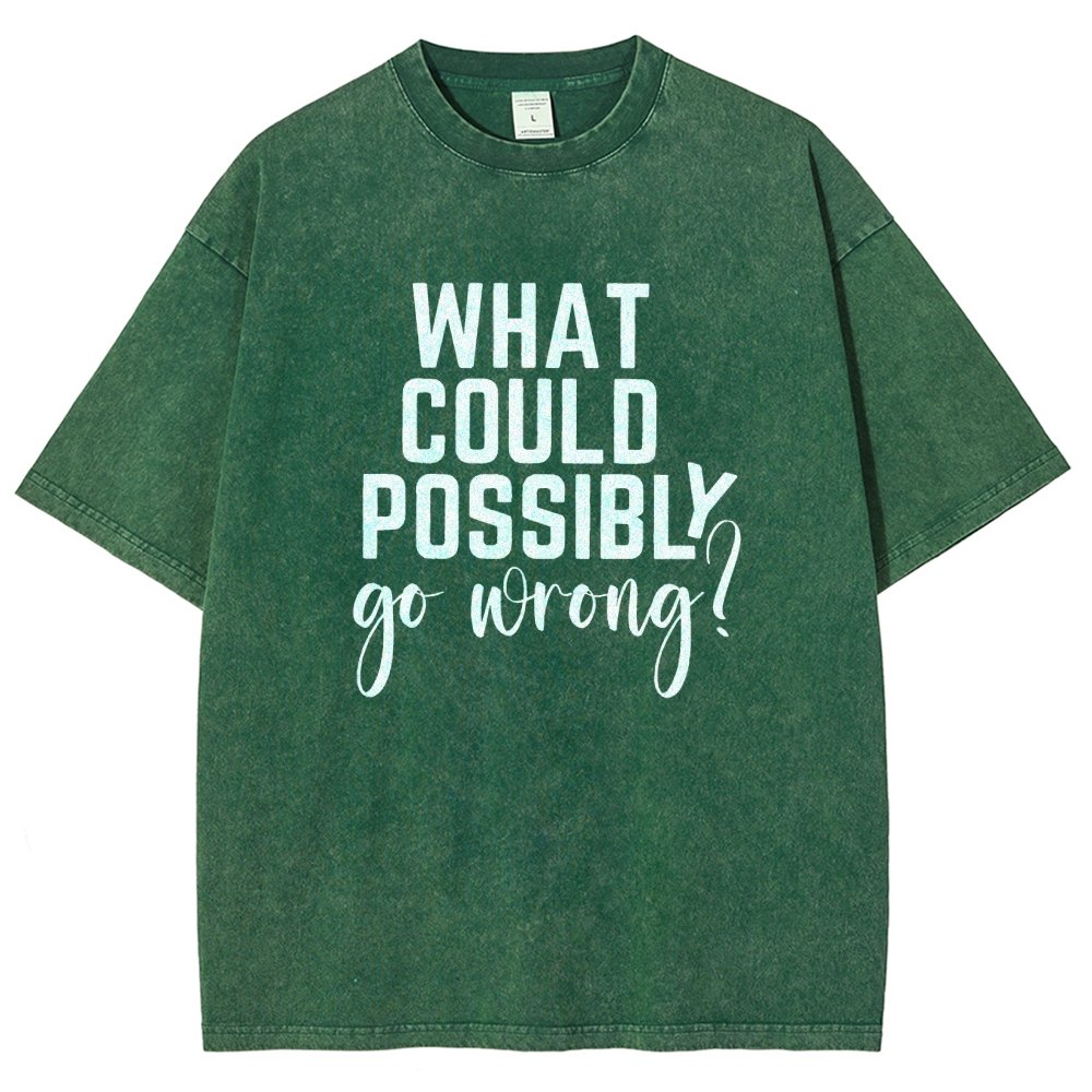 What Could Possibly Go Wrong Vintage Distressed T-shirt