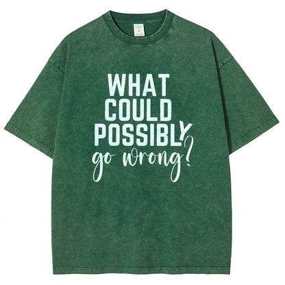 What Could Possibly Go Wrong Vintage Distressed T-shirt