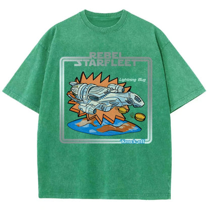 Lightning Bug Knock-off Spaceship Vintage Distressed T-shirt