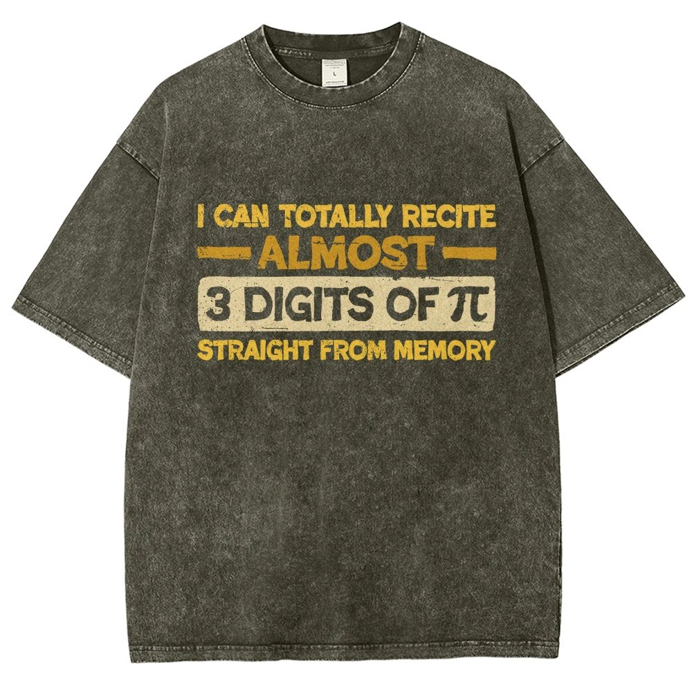 3 Digits Of Pi Vintage Distressed T-shirt