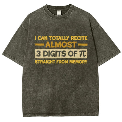 3 Digits Of Pi Vintage Distressed T-shirt