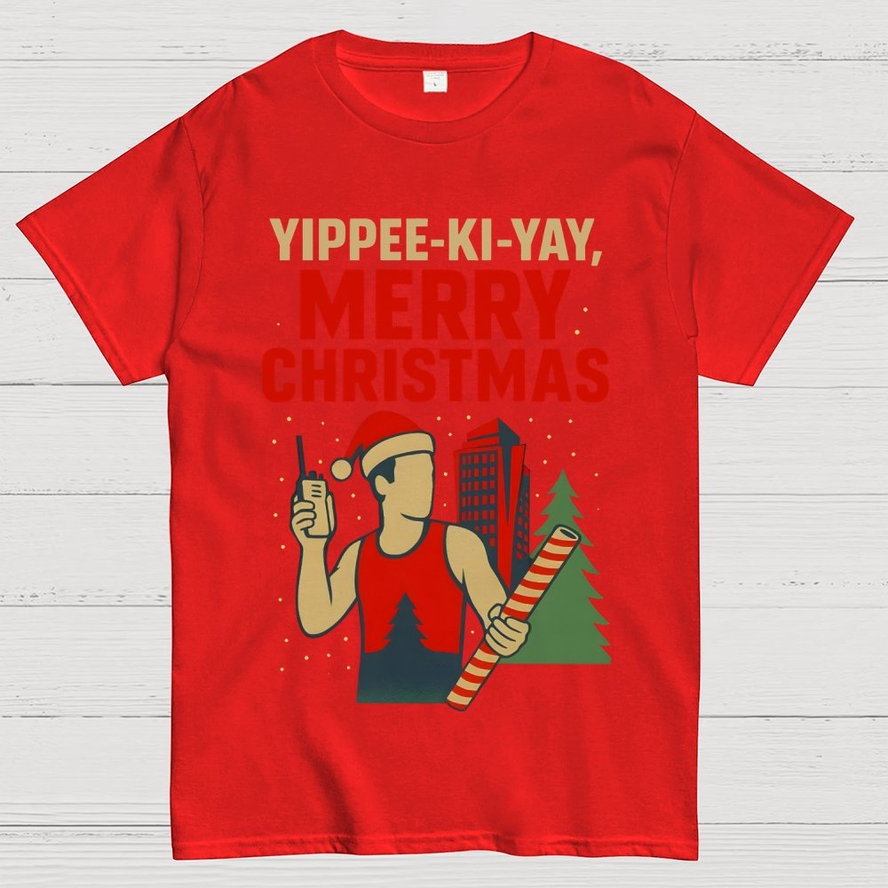 Yippee-Ki-Yay Merry Christmas Geek T-Shirt