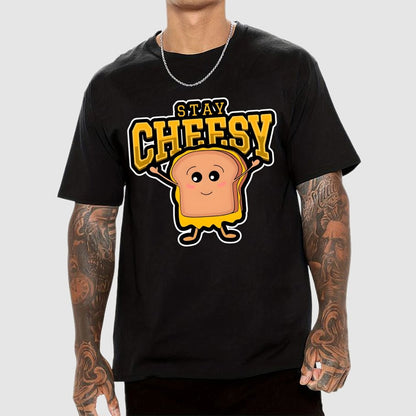 Sandwich STAY CHEESY Geek T-Shirt