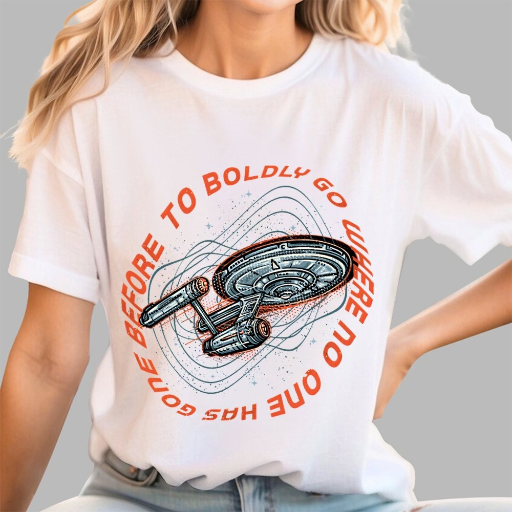 To Boldly Go Where No One Has Gone Before Geek T-Shirt