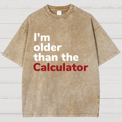 I‘m Older Than The Calculator Vintage Distressed T-shirt