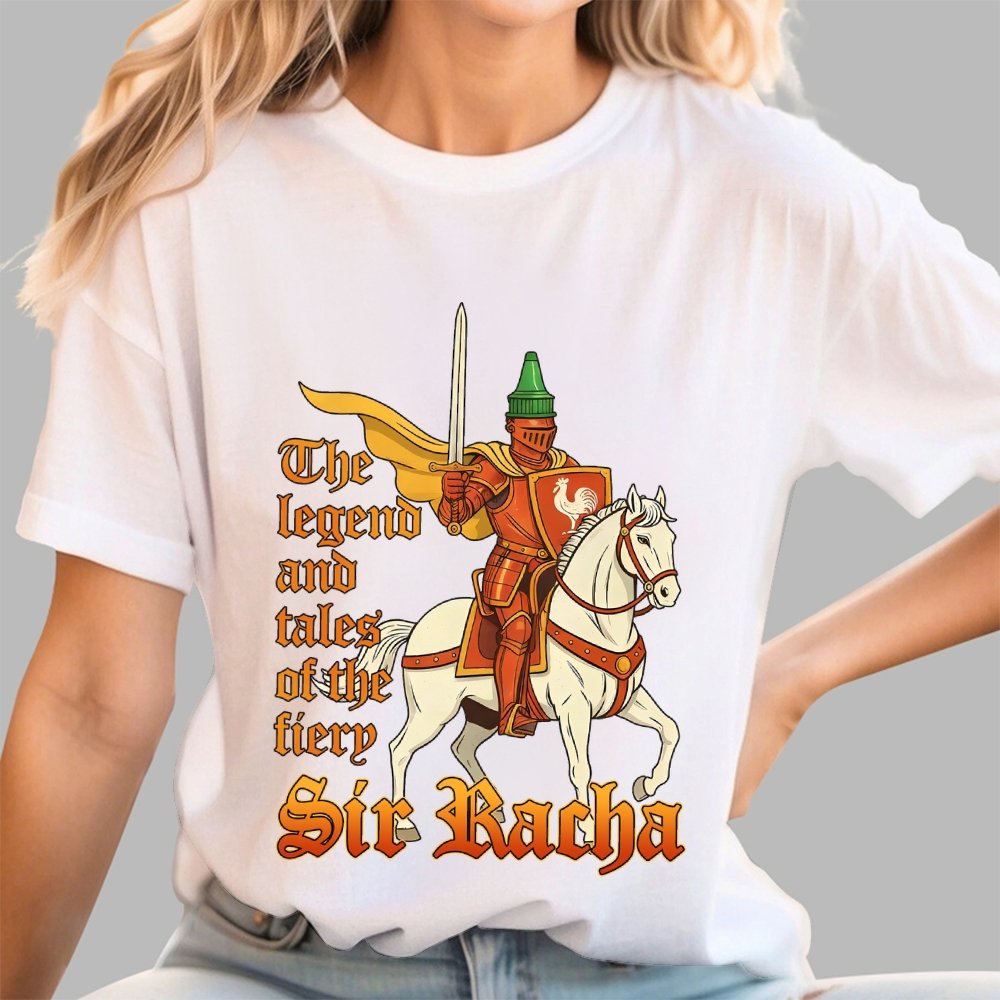 Sir Racha Art Print Geek T-Shirt