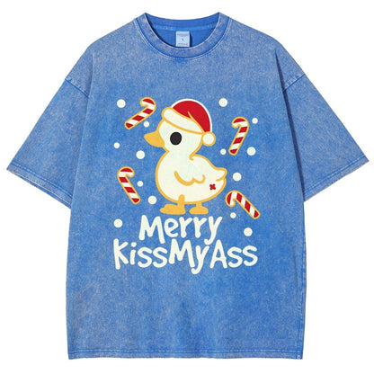 Duck Merry Kissmyass Vintage Distressed T-shirt