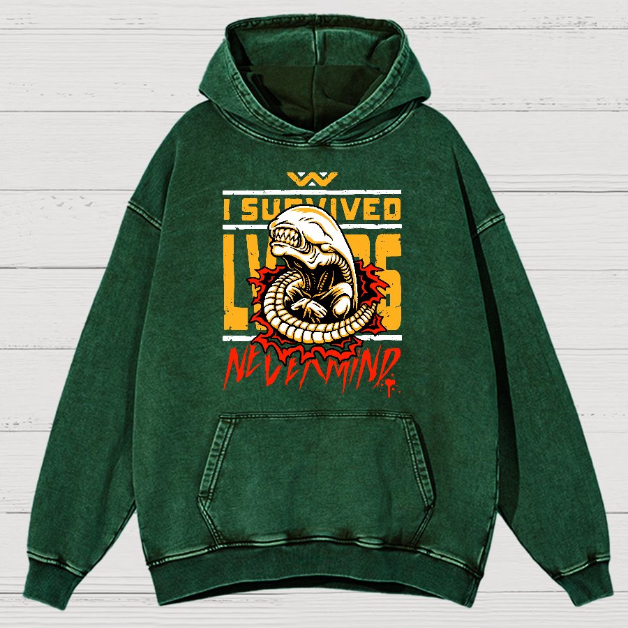 I Survived Vintage Distressed Hoodie