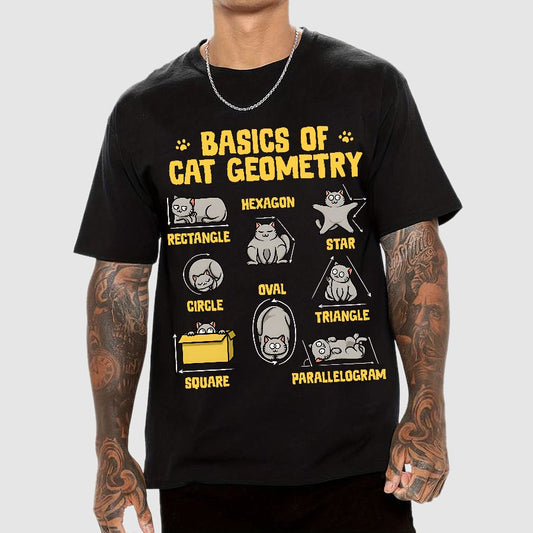 Basics of Cat Geometry Geek T-Shirt