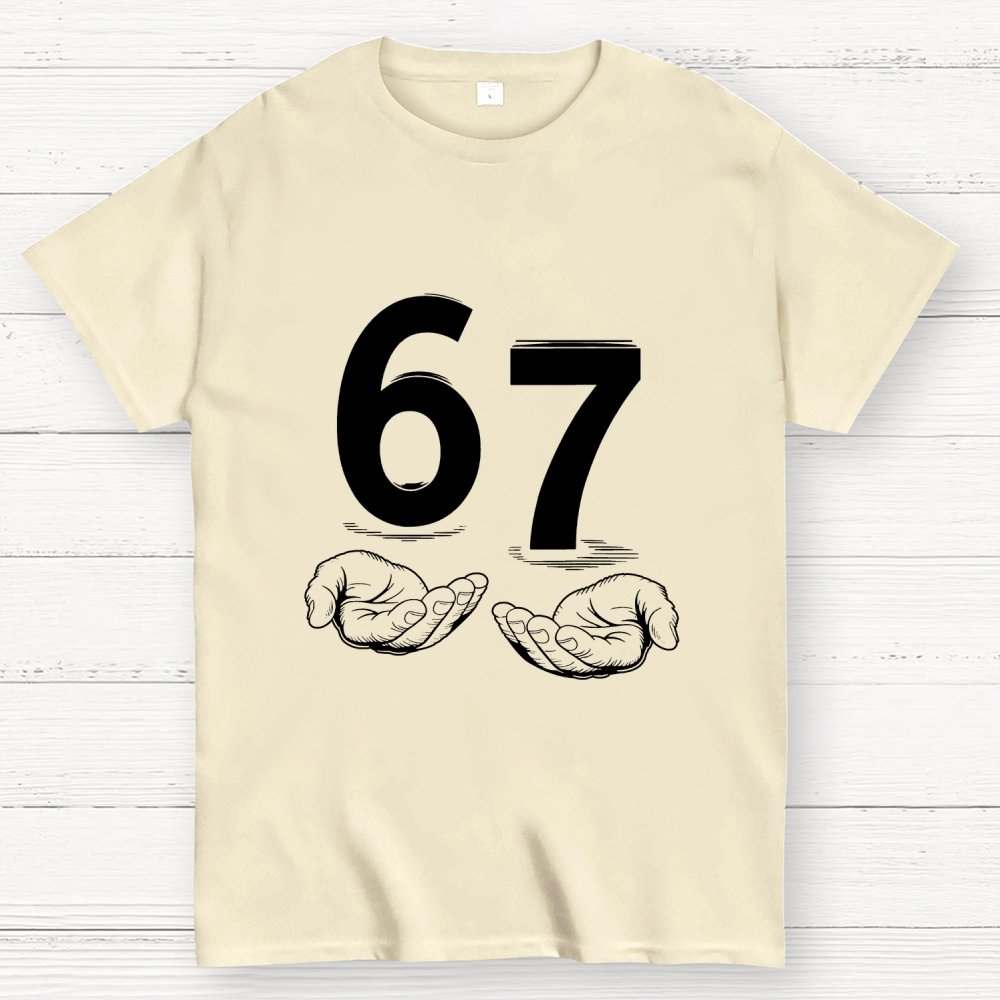 Funny Six Seven Meme Viral Quote Geek T-Shirt