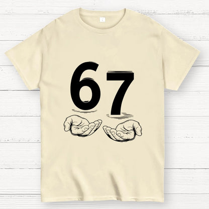 Funny Six Seven Meme Viral Quote Geek T-Shirt