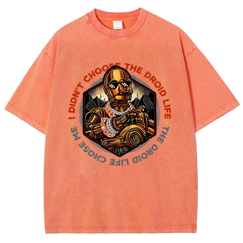 The Robot Life Vintage Distressed T-shirt