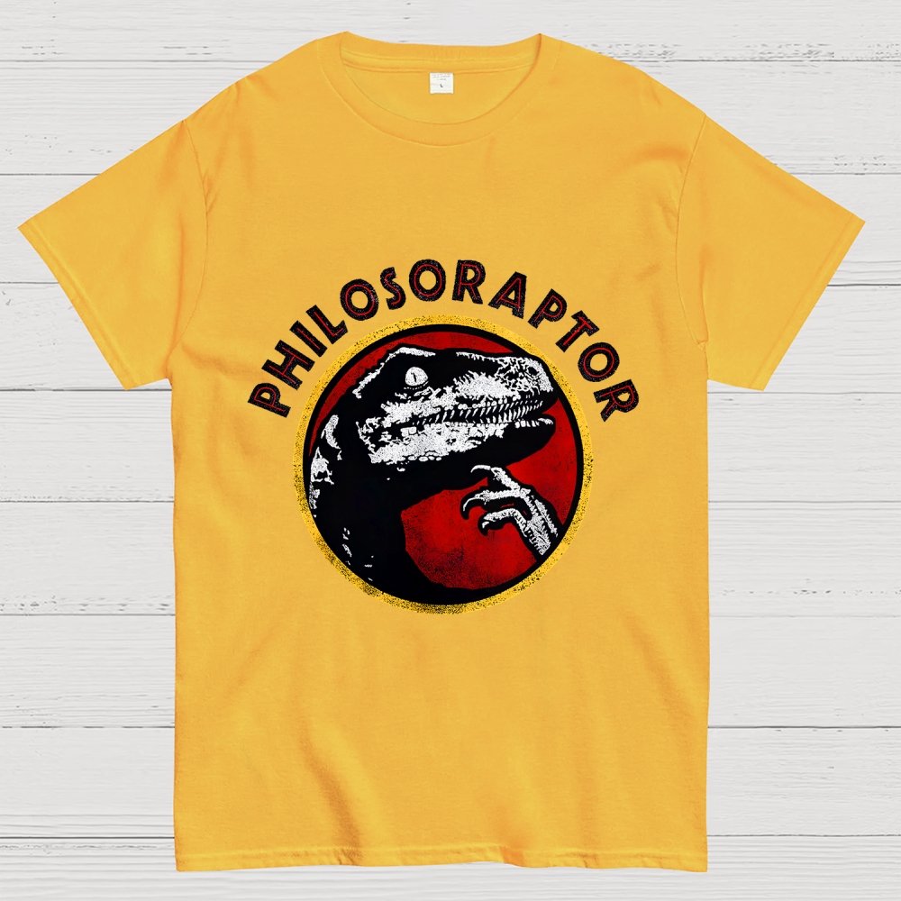 Philosoraptor Meme Funny Velociraptor Dinosaur Geek T-Shirt