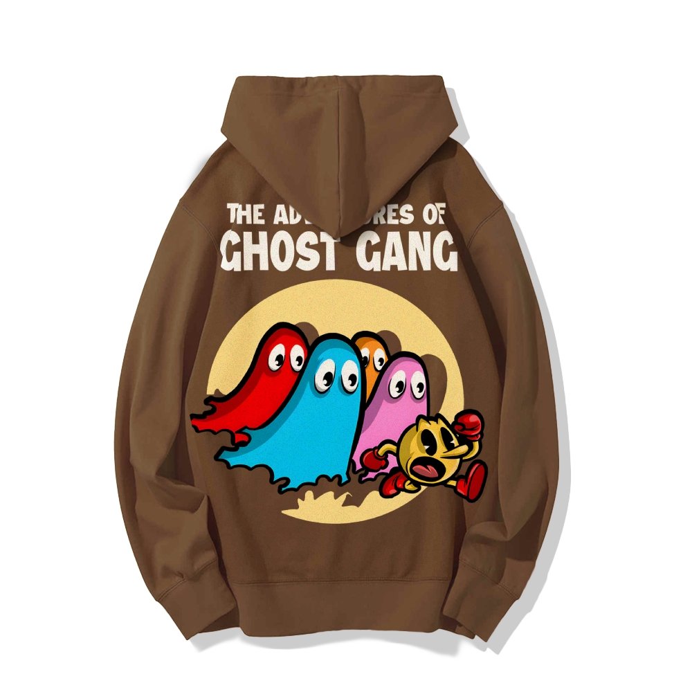 The Adventures Of Ghost Gang Printed Back Cotton Hoodie