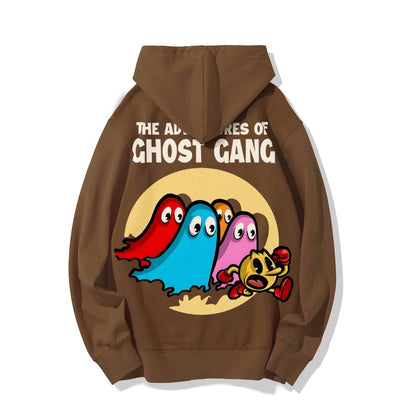 The Adventures Of Ghost Gang Printed Back Cotton Hoodie