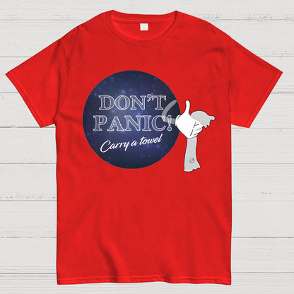 Don't Panic Grab a Towel！Geek T-Shirt