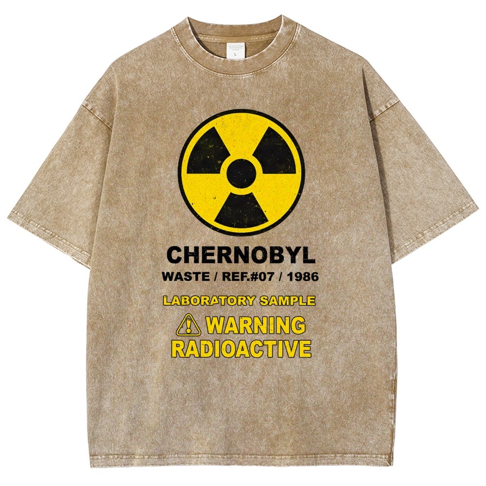 Chernobyl Warning Vintage Distressed T-shirt