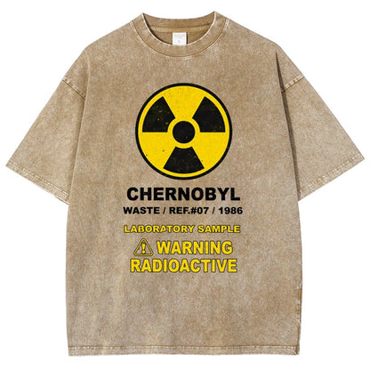 Chernobyl Warning Vintage Distressed T-shirt