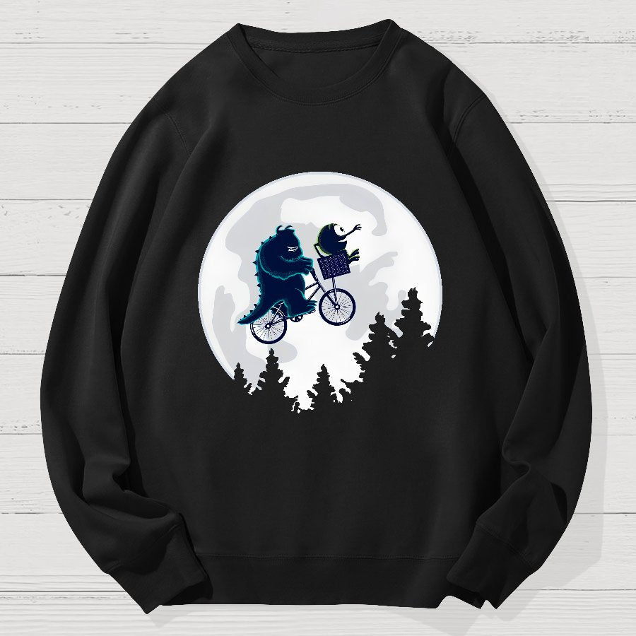Ride Across The Moon Geek Cotton Sweatshirt