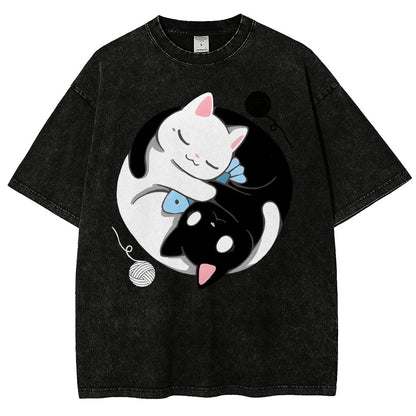 Balance Kittens Vintage Distressed T-shirt