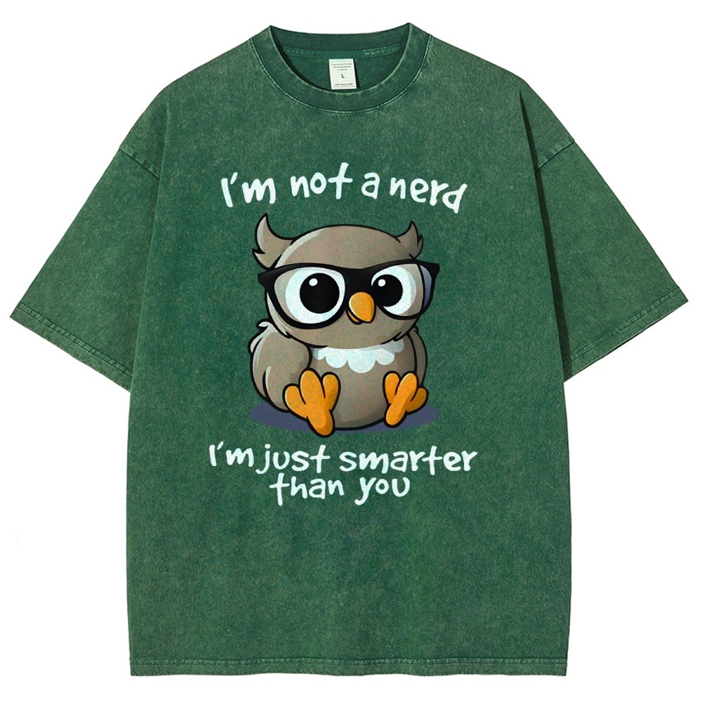 I’m Not A Nerd I’m Just Smarter Than You Vintage Distressed T-shirt