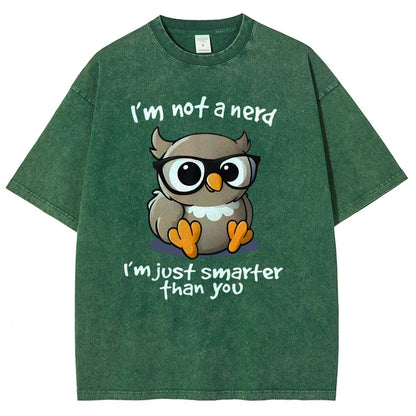 I’m Not A Nerd I’m Just Smarter Than You Vintage Distressed T-shirt