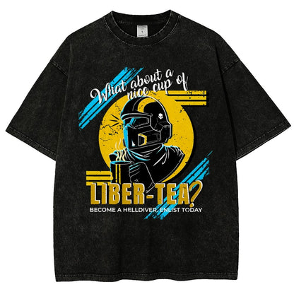 What About A Cup Of Liber-Tea Vintage Distressed T-shirt