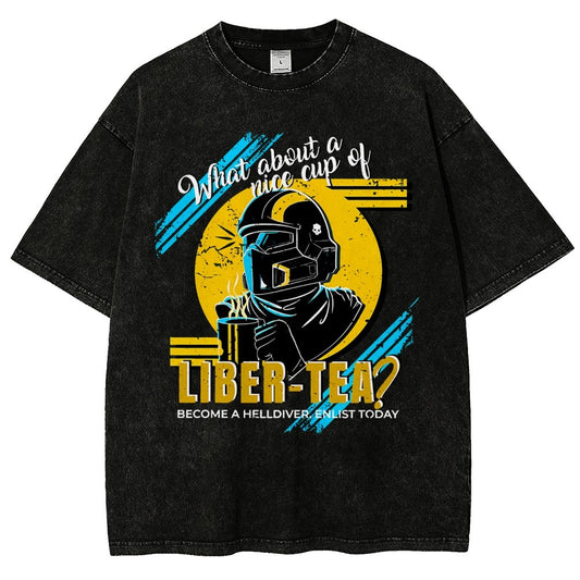 What About A Cup Of Liber-Tea Vintage Distressed T-shirt