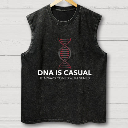 DNA Is Casual Vintage Distressed Washed Tank