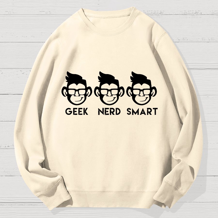 Geek Nerd Smart Geek Cotton Sweatshirt