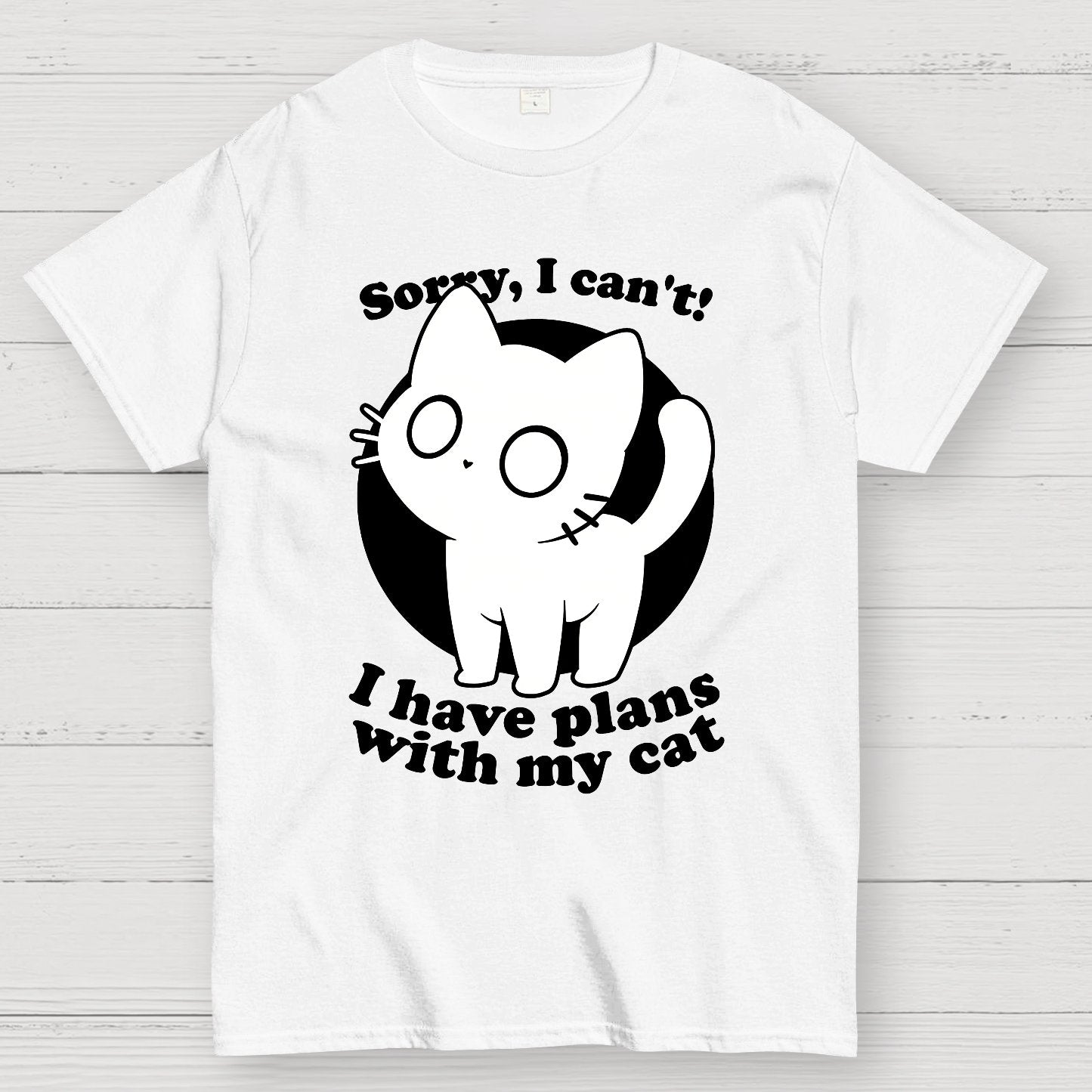 I Like Cats Not People - Cute Irony Pet Geek T-Shirt