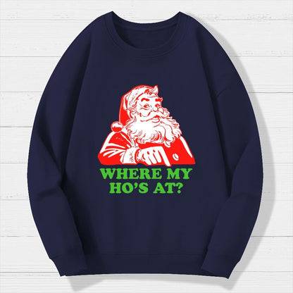 Ho Ho Ho Christmas Geek Cotton Sweatshirt