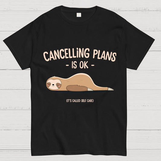Cancelling Plans Is Ok Funny Nerdy T-Shirt