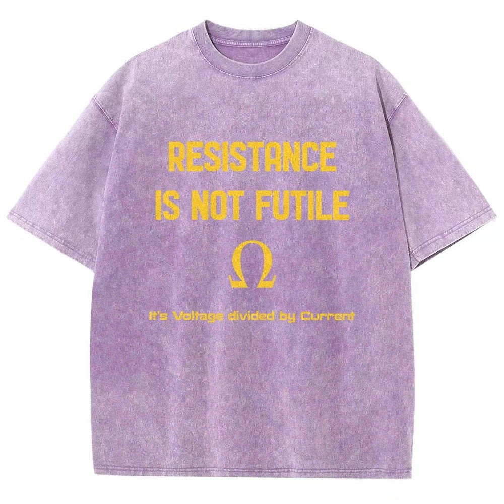 Resistance Is Futile Vintage Distressed T-shirt
