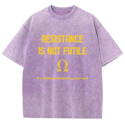 Resistance Is Futile Vintage Distressed T-shirt