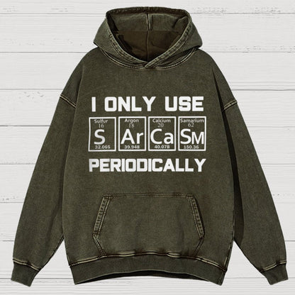 Sarcasm Periodic Table Element Vintage Distressed Hoodie