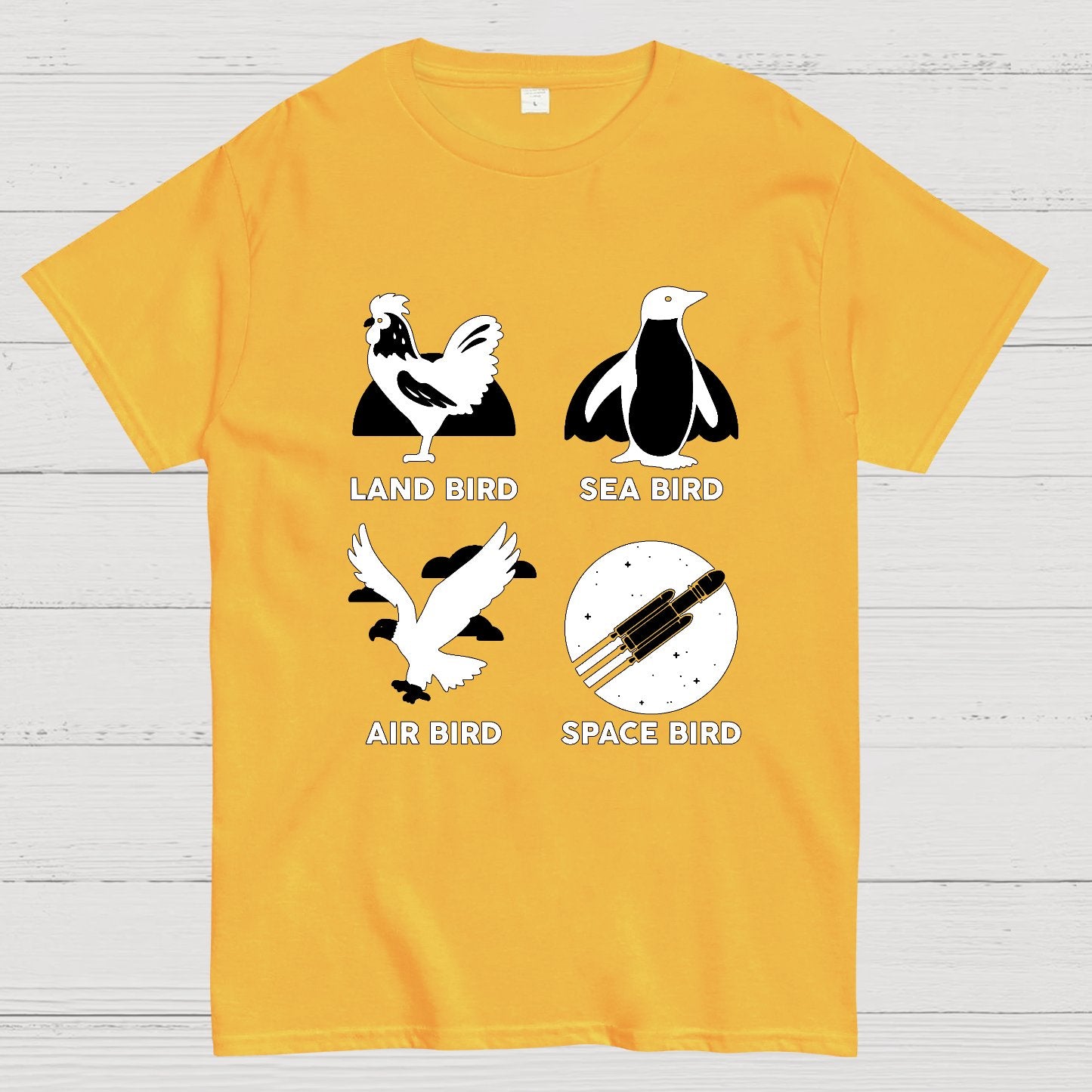 Bird Types Funny Geeky T-Shirt