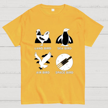 Bird Types Funny Geeky T-Shirt