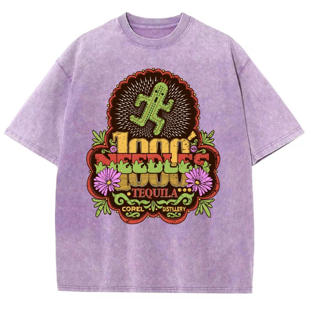 Funny 1000 Needles Tequila Vintage Distressed T-shirt