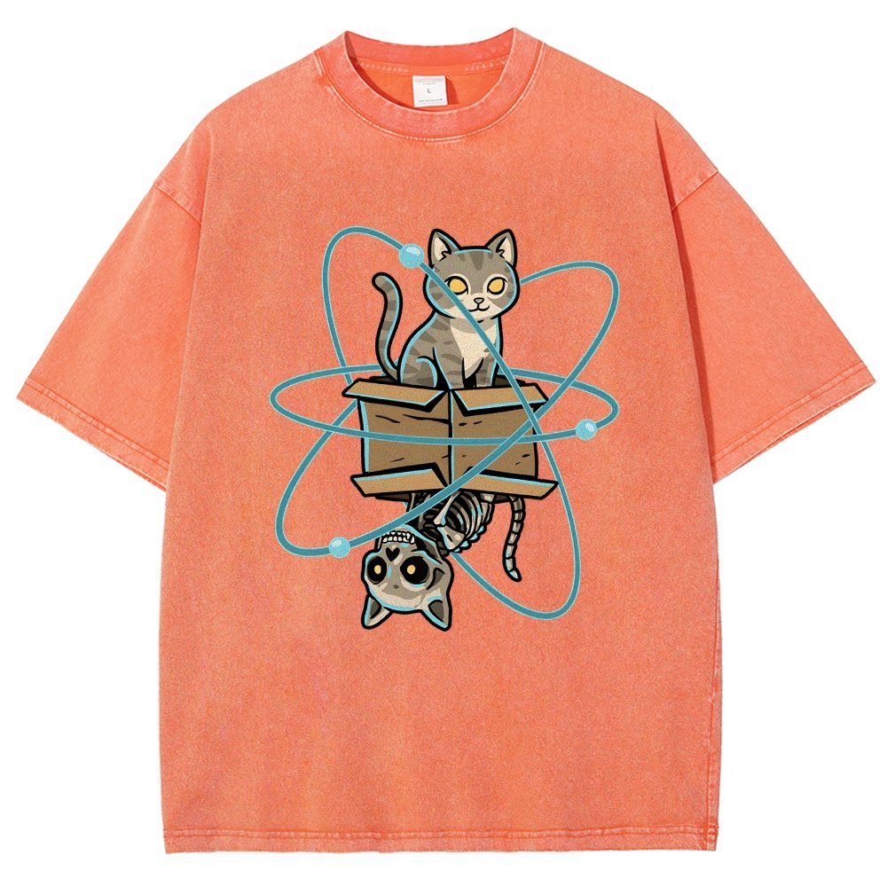 Schrodinger's Pet Vintage Distressed T-shirt