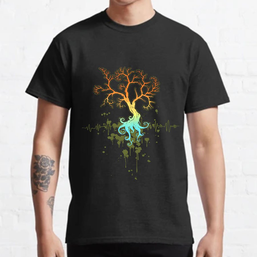 Fractal Tree Nerdy T-Shirt