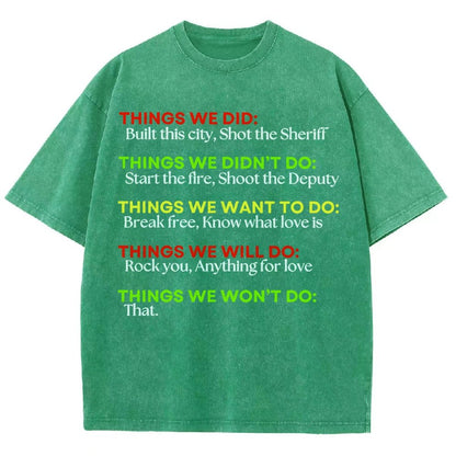 Things We Did... Vintage Distressed T-shirt
